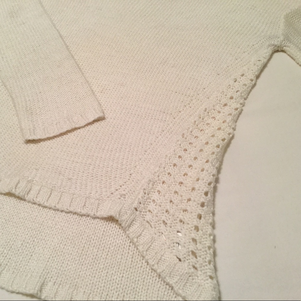 RD Style IVORY OPEN KNIT SWEATER
